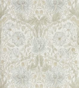 Pure Honeysuckle & Tulip Wallpaper by Morris & Co Linen Pure Honeysuckle & Tulip Wallpaper by Morris & Co Linen