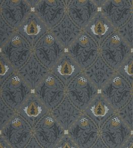 Pure Trellis Wallpaper by Morris & Co Black Ink Pure Trellis Wallpaper by Morris & Co Black Ink