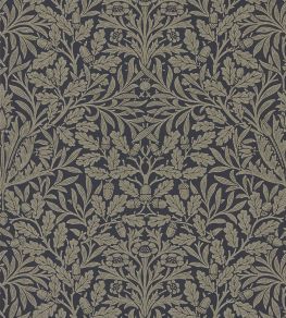 Pure Acorn Wallpaper by Morris & Co Charcoal/Gilver Pure Acorn Wallpaper by Morris & Co Charcoal/Gilver