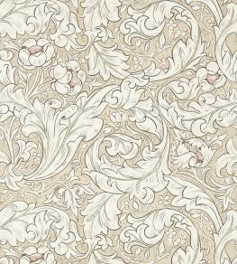 Pure Bachelors Button Wallpaper by Morris & Co Linen/Coral Pure Bachelors Button Wallpaper by Morris & Co Linen/Coral