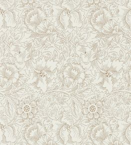 Pure Poppy Wallpaper by Morris & Co Cream/Gold Pure Poppy Wallpaper by Morris & Co Cream/Gold