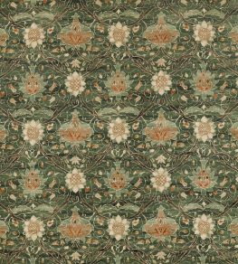 Montreal Velvet Fabric by Morris & Co Forest/Teal Montreal Velvet Fabric by Morris & Co Forest/Teal