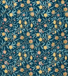 Fruit Velvet Fabric by Morris & Co Indigo/Slate Fruit Velvet Fabric by Morris & Co Indigo/Slate
