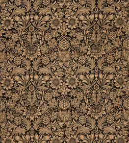 Sunflower Velvet Fabric by Morris & Co Maple/Lichen Sunflower Velvet Fabric by Morris & Co Maple/Lichen