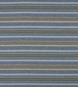 Morro Stripe Fabric by Jane Churchill Blue Morro Stripe Fabric by Jane Churchill Blue