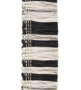 Moss Stripe Fringe 40mm Trimming by Houles 9900 Moss Stripe Fringe 40mm Trimming by Houles 9900