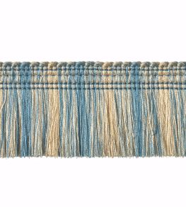 Moss Fringe 50mm Trimming by Houles Bleu Nattier Moss Fringe 50mm Trimming by Houles Bleu Nattier