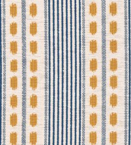 Mouassine Fabric by MINDTHEGAP Blue and Yellow Mouassine Fabric by MINDTHEGAP Blue and Yellow