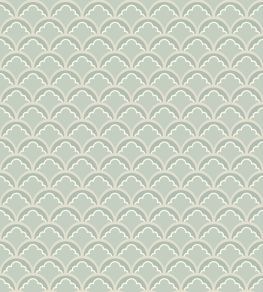 Mount Temple Small Wallpaper by GP & J Baker Aqua Mount Temple Small Wallpaper by GP & J Baker Aqua