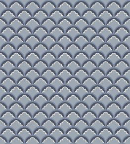 Mount Temple Small Wallpaper by GP & J Baker Blue Mount Temple Small Wallpaper by GP & J Baker Blue