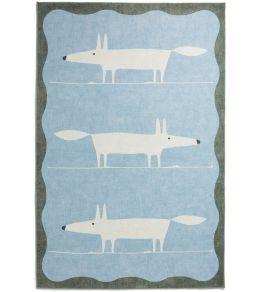 Mr Fox Rug by Scion Blue/White Mr Fox Rug by Scion Blue/White