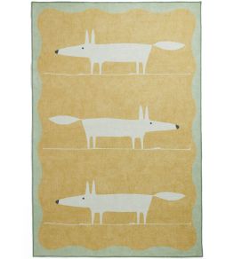 Mr Fox Rug by Scion Yellow/White Mr Fox Rug by Scion Yellow/White