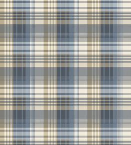 Mulberry Ancient Tartan Wallpaper by Mulberry Home Indigo Mulberry Ancient Tartan Wallpaper by Mulberry Home Indigo