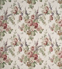 Vintage Floral Fabric by Mulberry Home Rose/Green