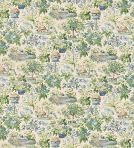 Mulberry Garden Fabric by Mulberry Home Blue/Green Mulberry Garden Fabric by Mulberry Home Blue/Green