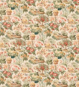 Mulberry Garden Fabric by Mulberry Home Red/Green Mulberry Garden Fabric by Mulberry Home Red/Green