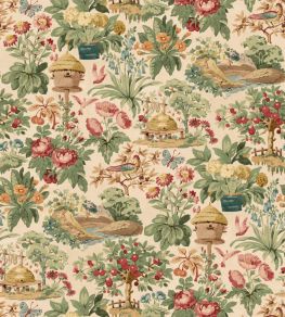 Mulberry Garden Wallpaper by Mulberry Home Red/Green Mulberry Garden Wallpaper by Mulberry Home Red/Green