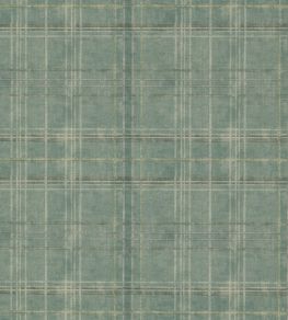 Shetland Plaid Wallpaper by Mulberry Home Teal