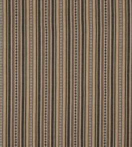 Dalton Stripe Fabric by Mulberry Home Charcoal/Bronze