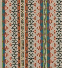 Saddle Blanket Fabric by Mulberry Home Teal