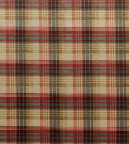 Velvet Ancient Tartan Fabric by Mulberry Home Spice