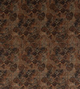 Bohemian Velvet Fabric by Mulberry Home Teal/Spice Bohemian Velvet Fabric by Mulberry Home Teal/Spice