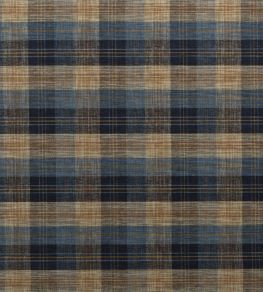 Clan Chenille Fabric by Mulberry Home Blue/Mole Clan Chenille Fabric by Mulberry Home Blue/Mole