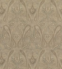 Canvas Paisley Fabric by Mulberry Home Mineral