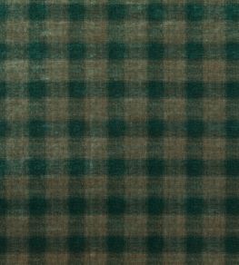 Highland Check Fabric by Mulberry Home Teal