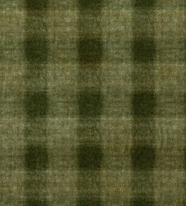 Highland Check Fabric by Mulberry Home Emerald