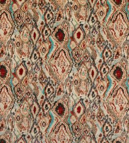Paint Box Fabric by Mulberry Home Teal / Spice