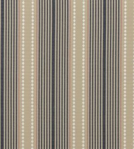 Brighton Stripe Fabric by Mulberry Home Indigo/Linen Brighton Stripe Fabric by Mulberry Home Indigo/Linen