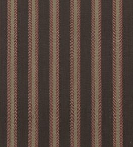Chester Stripe Fabric by Mulberry Home Woodsmoke Russet