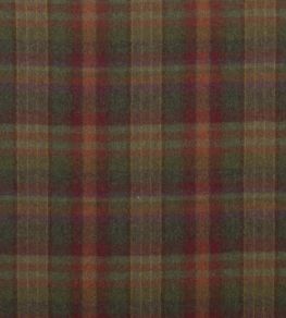 Country Plaid Fabric by Mulberry Home Red/Lovat/Heather