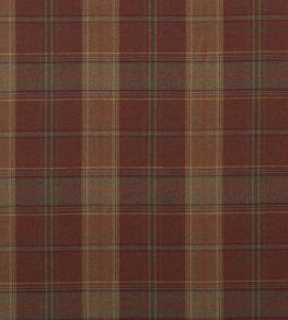 Shetland Plaid Fabric by Mulberry Home Russet