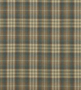 Nevis Fabric by Mulberry Home Teal/Russet
