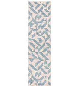 Muse Shapes Runner Rug by Asiatic Blue Muse Shapes Runner Rug by Asiatic Blue