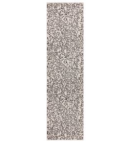 Muse Spotty Runner Rug by Asiatic Black