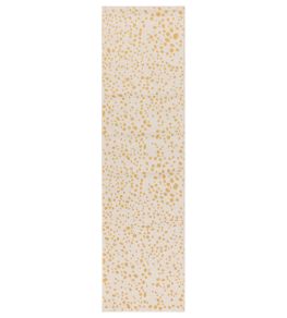 Muse Spotty Runner Rug by Asiatic Yellow