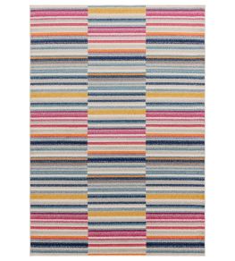 Muse Stripe Rug by Asiatic Multi-coloured Muse Stripe Rug by Asiatic Multi-coloured