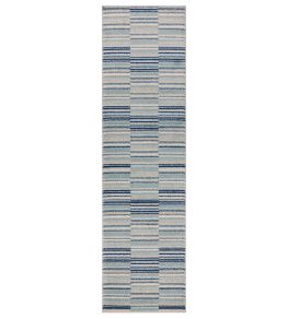 Muse Stripe Runner Rug by Asiatic Blue Muse Stripe Runner Rug by Asiatic Blue