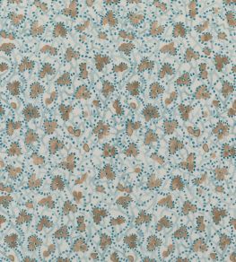 Myosotis Fabric by Marvic Blue/Flax Myosotis Fabric by Marvic Blue/Flax