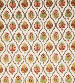 Mysore Fabric by Osborne & Little Ivory/Terracotta Mysore Fabric by Osborne & Little Ivory/Terracotta