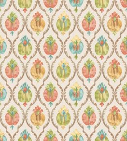 Mysore Wallpaper by Osborne & Little Ivory/Terracotta
