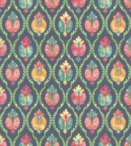 Mysore Wallpaper by Osborne & Little Midnight/Magenta