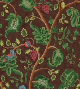 Mythical Trail Wallpaper by George & Minnie Walnut/Emerald Mythical Trail Wallpaper by George & Minnie Walnut/Emerald