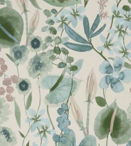 Nalina Wallpaper by Harlequin Positano/Aloe/Sky