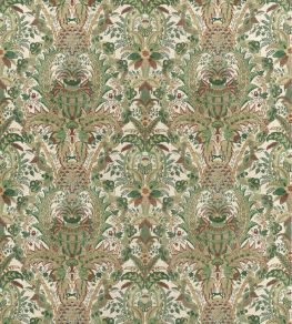 Narbeth Fabric by Anna French Natural & Green Narbeth Fabric by Anna French Natural & Green
