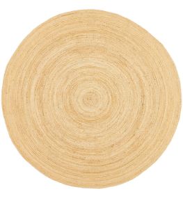 Natur Round Rug by Finarte Sand