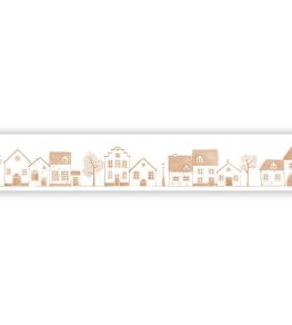 Neighborhood Border Wallpaper by Casadeco Brique